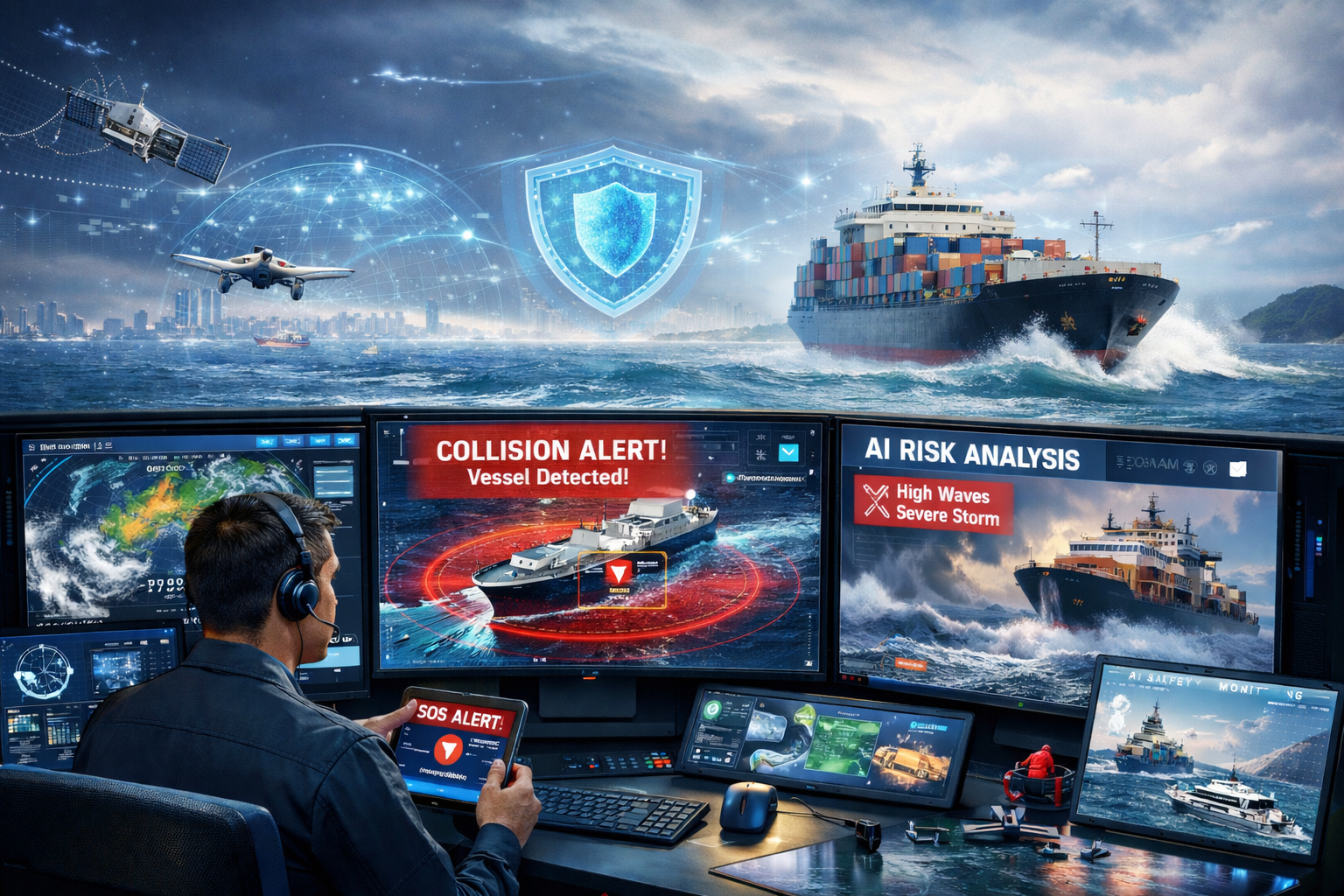 AI-powered marine safety monitoring with real-time analytics and intelligent risk detection